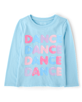 Baby And Toddler Girls Dance Graphic Tee