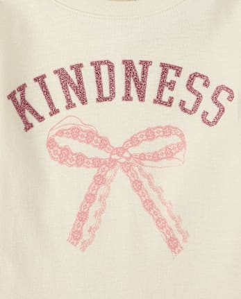 Baby And Toddler Girls Kindness Graphic Tee