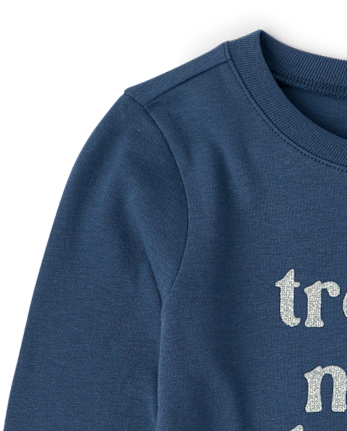 Baby And Toddler Girls Trouble Graphic Tee