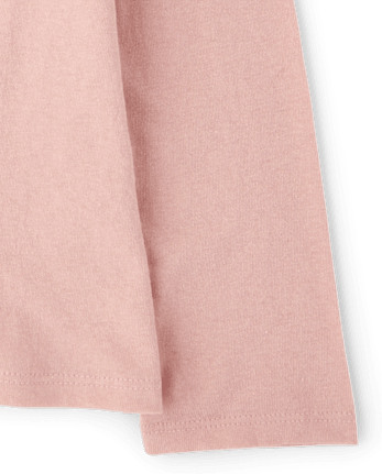 T-shirt à motif floral et cœur pour bébés et petites filles - PINK MELON