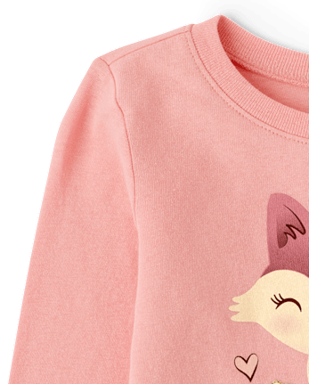 Baby And Toddler Girls Fox Graphic Tee