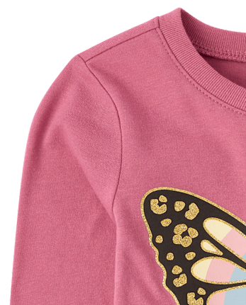 Baby And Toddler Girls Butterly Graphic Tee