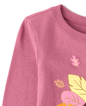 T-shirt graphique dinde de Thanksgiving pour bébés et petites filles