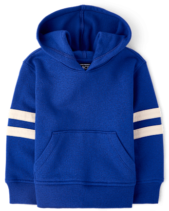 Baby And Toddler Boys Varsity Stripe Premium Fleece Hoodie
