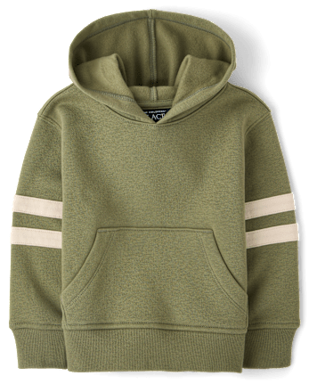 Baby And Toddler Boys Varsity Stripe Premium Fleece Hoodie
