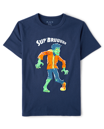 Boys Halloween Zombie Graphic Tee