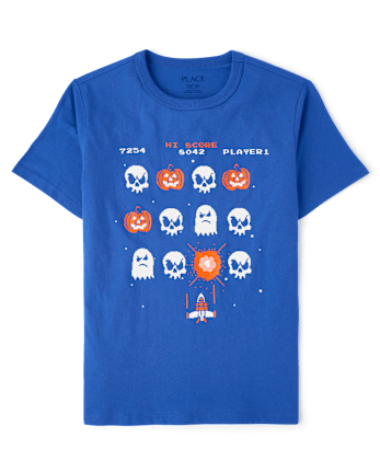 Boys Halloween Video Game Graphic Tee