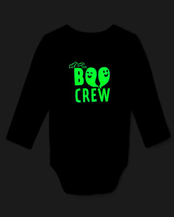 Baby Matching Family Glow Halloween Boo Crew Graphic Bodysuit