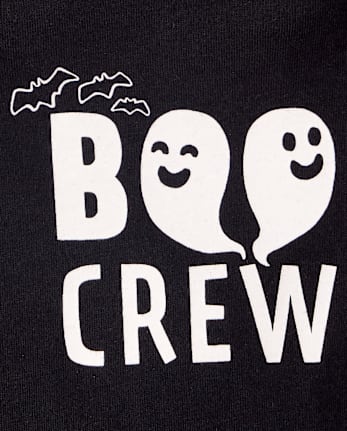 Baby Matching Family Glow Halloween Boo Crew Graphic Bodysuit