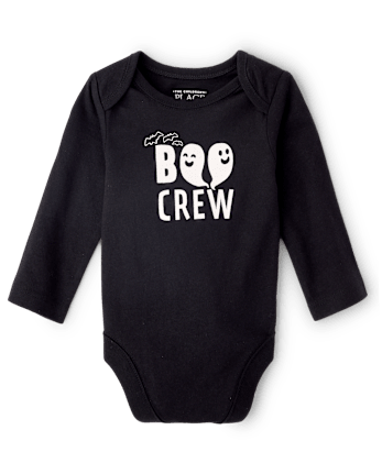 Baby Matching Family Glow Halloween Boo Crew Graphic Bodysuit