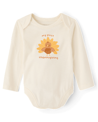 Baby First Thanksgiving Graphic Bodysuit