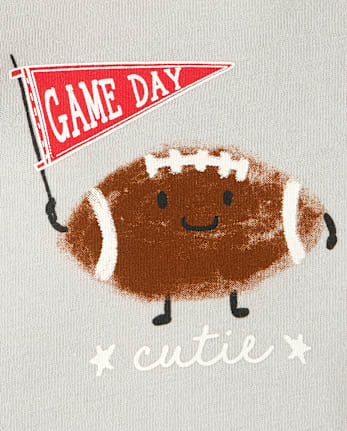 Baby Game Day Football Graphic Bodysuit
