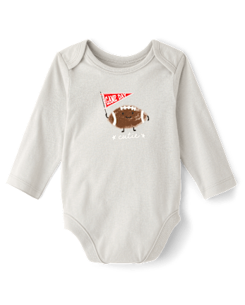Baby Game Day Football Graphic Bodysuit