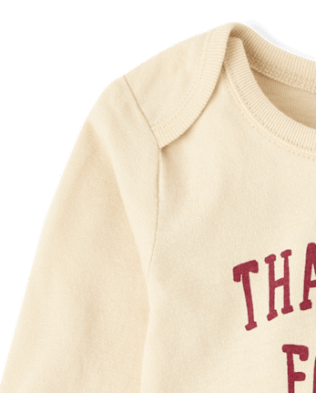 Baby Matching Family Thanksgiving Thankful Graphic Bodysuit
