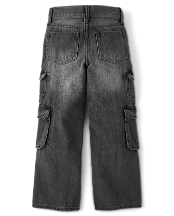 Boys Baggy Cargo Jeans