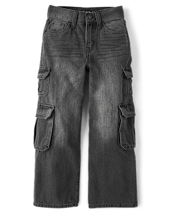Boys Baggy Cargo Jeans