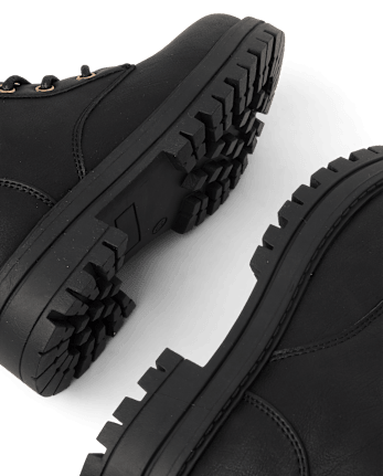 Girls Charm Combat Boots