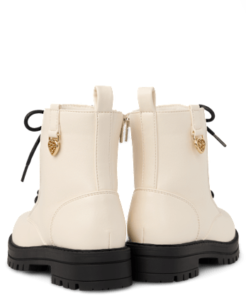 Girls Charm Combat Boots