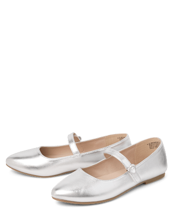 Girls Heart Stud Ballet Flats