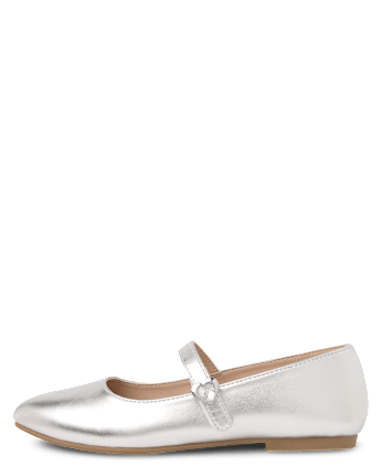 Girls Heart Stud Ballet Flats