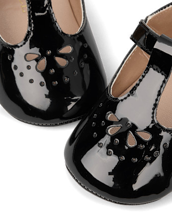 Baby Girls Perforated T-Strap Mary Jane Shoes