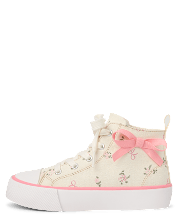 Baskets montantes à nœud pour filles
