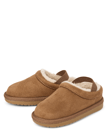 Toddler Boys Teddy Slip Ons