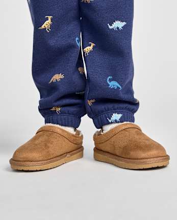Toddler Boys Teddy Slip Ons
