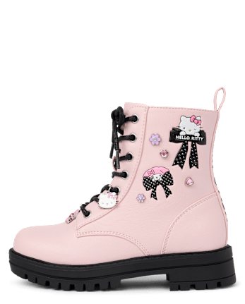 Girls Hello Kitty® And Friends Studded Combat Boots