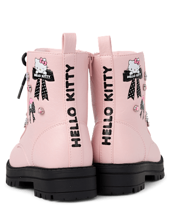 Girls Hello Kitty® And Friends Studded Combat Boots