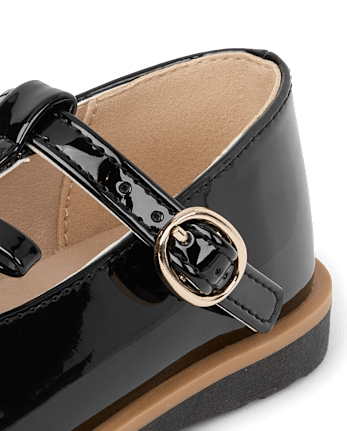 Toddler Girls Bow T-Strap Mary Jane Shoes