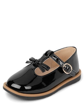 Toddler Girls Bow T-Strap Mary Jane Shoes