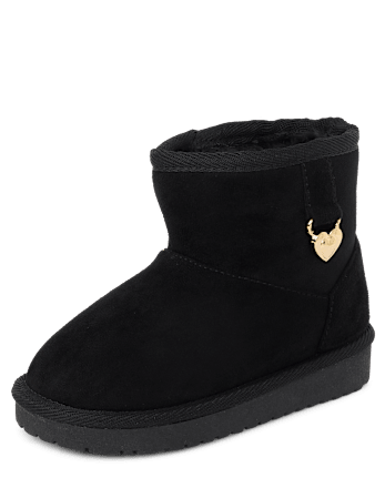 Toddler Girls Charm Teddy Boots