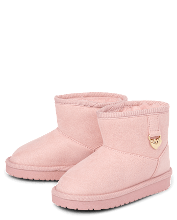 Toddler Girls Charm Teddy Boots
