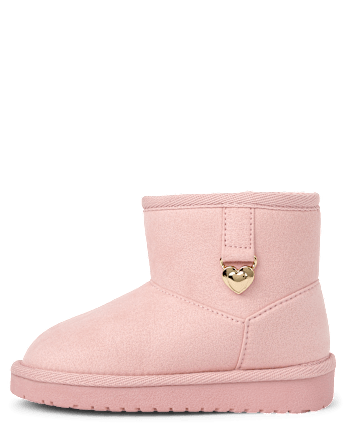 Toddler Girls Charm Teddy Boots