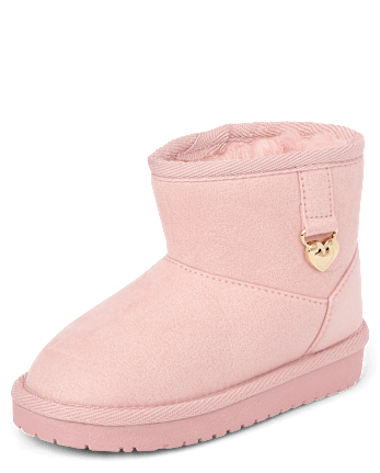 Toddler Girls Charm Teddy Boots