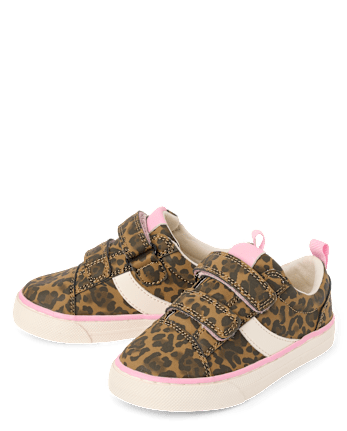 Toddler Girls Leopard Low Top Sneakers