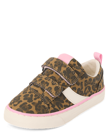 Toddler Girls Leopard Low Top Sneakers