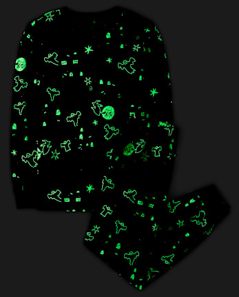 Adult Matching Family Glow Haunted House Cotton Pajamas