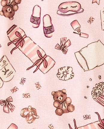 Girls Sleepover Snug Fit Cotton Pajamas