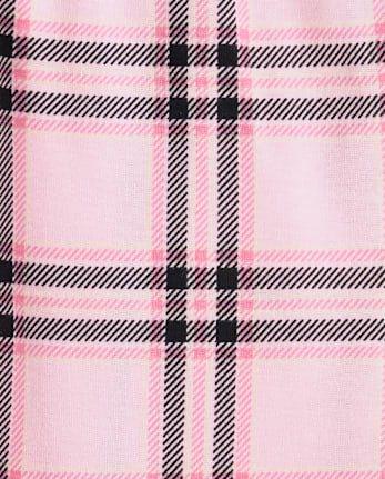 Pyjama Henley en coton à carreaux pour filles