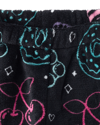 Girls Food Pajama Shorts - Cozy Fleece
