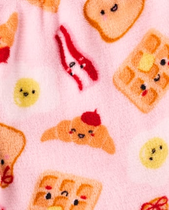 Girls Breakfast Pajama Shorts - Cozy Fleece