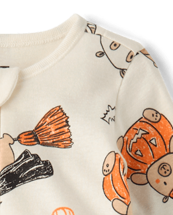 Baby And Toddler Halloween Capybara Snug Fit Cotton Footed One Piece Pajamas