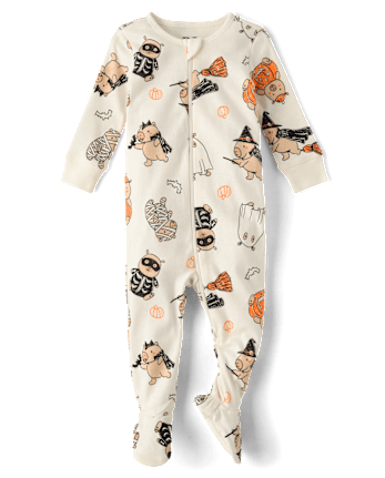 Baby And Toddler Halloween Capybara Snug Fit Cotton Footed One Piece Pajamas