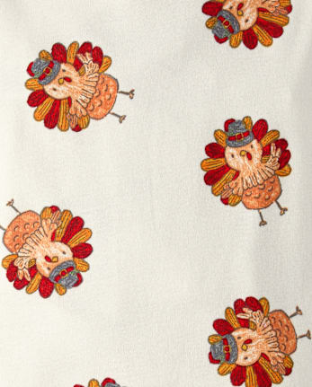 Baby And Toddler Boys Turkey Snug Fit Cotton Footed One Piece Pajamas