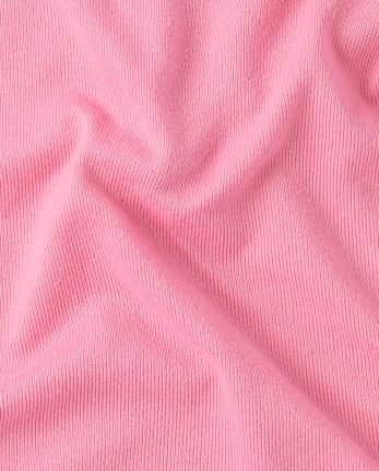Girls Ribbed Henley Pajama Top