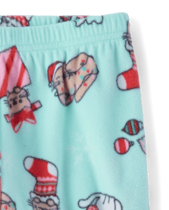 Girls Christmas Cats Dream Fleece Pajama Pants