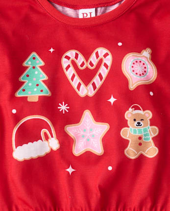 Girls Christmas Cookie Pajamas