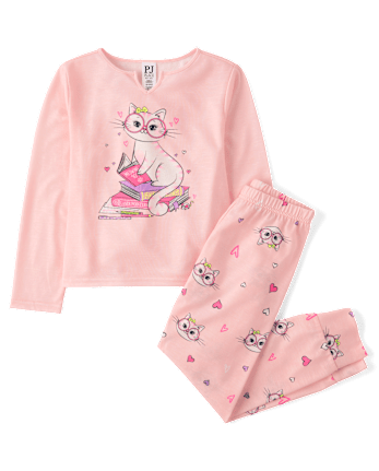 Girls Cat Books Pajamas